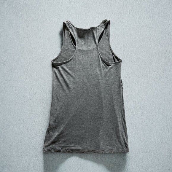 Mossimo Womens Racer Back Tank Top M Gray Studded Details Layering Summer Casual - Picture 2 of 7